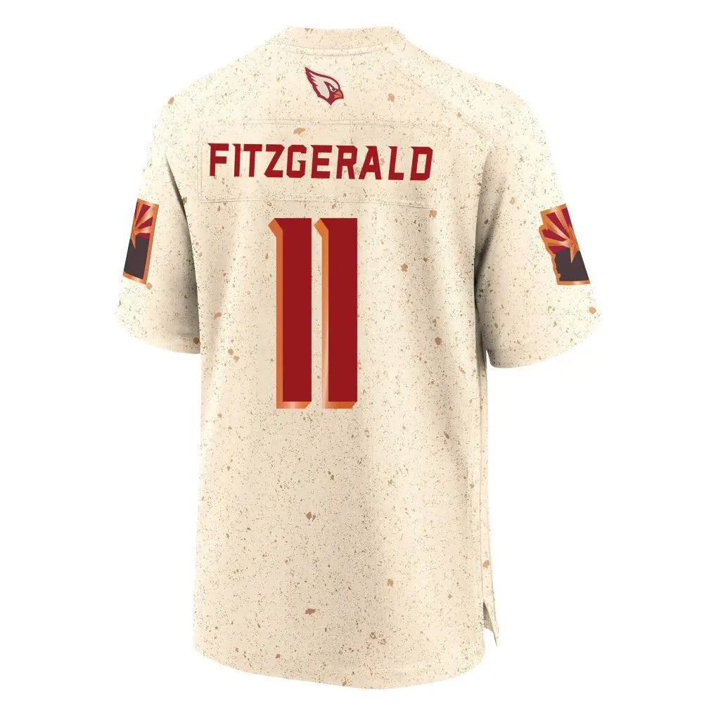 Parkc A.Cardinals #11 Larry Fitzgerald Player Cream Rivalries Collection Game Stitched Jerseys