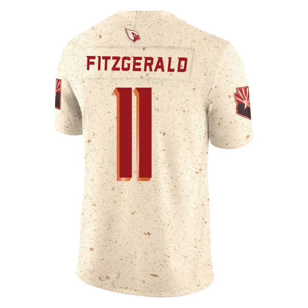 Parkc A.Cardinals #11 Larry Fitzgerald Player Cream Rivalries Collection Vapor Limited Home Game Stitched Jerseys