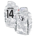 Parkc A.Cardinals #14 Michael Wilson Player Arctic Camo Salute to Service Hoodies Stitched Jerseys