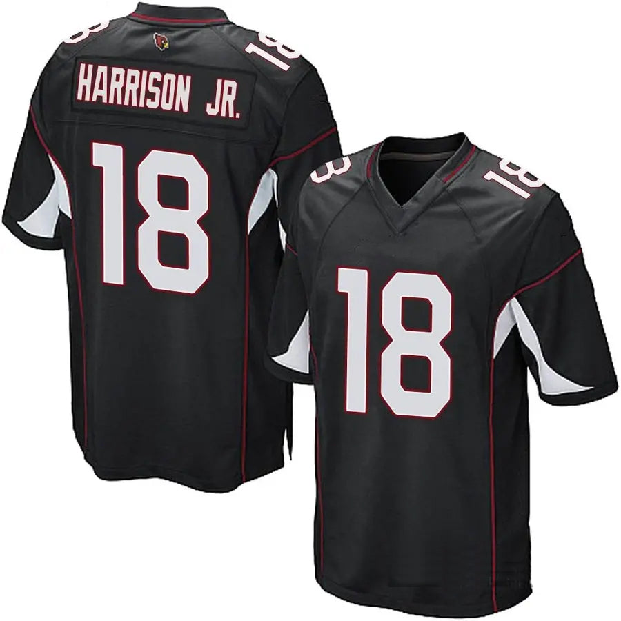Parkc A.Cardinals #18 Marvin Harrison Jr. Player Black Game Stitched Stitched Jerseys