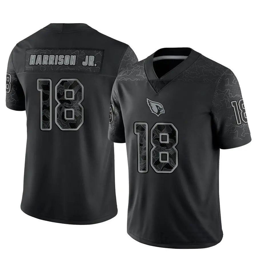 Parkc A.Cardinals #18 Marvin Harrison Jr. Player Black RFLCTV Limited Stitched Jerseys
