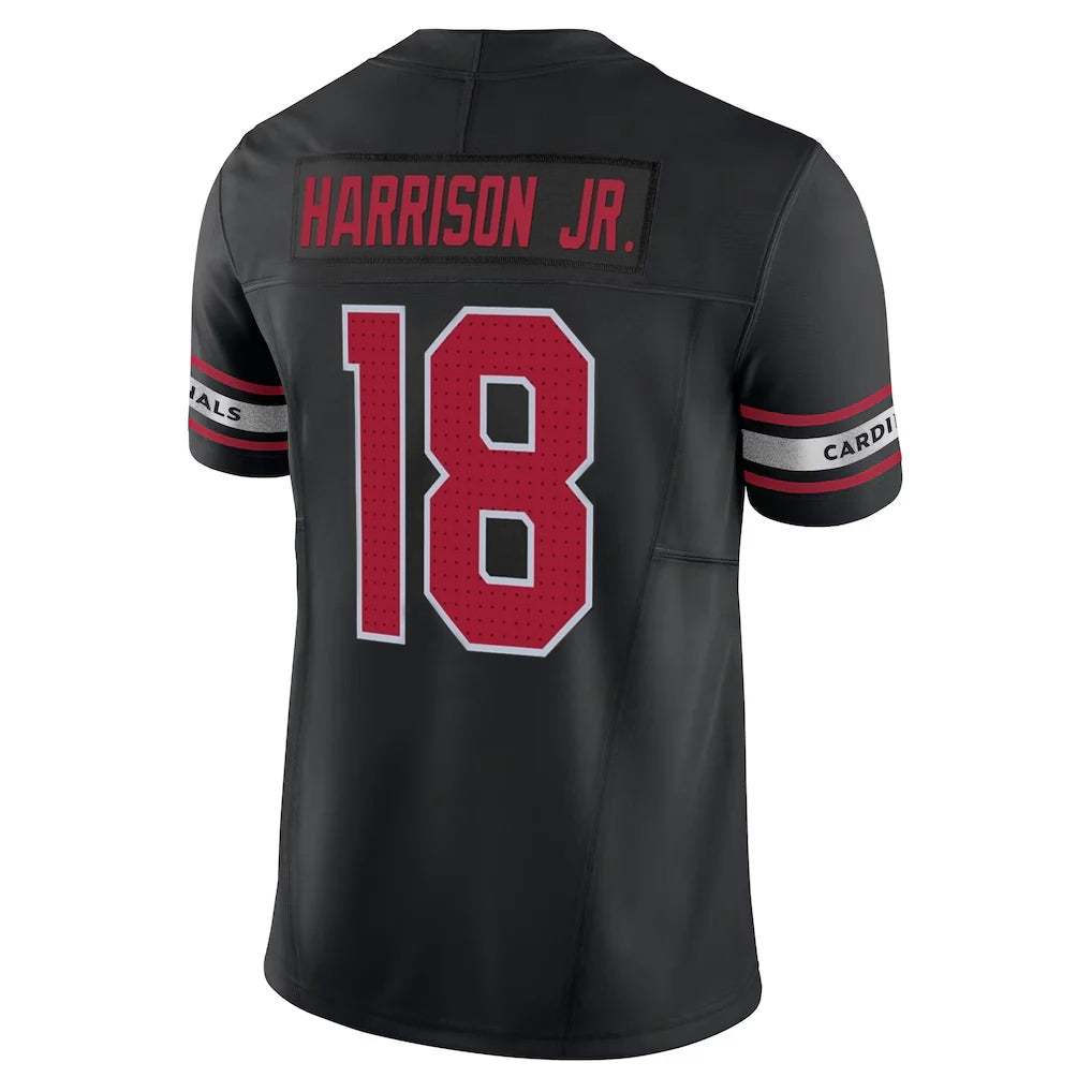 Parkc A.Cardinals #18 Marvin Harrison Jr. Player Black Vapor F.U.S.E. Limited Stitched Jerseys
