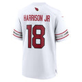 Parkc A.Cardinals #18 Marvin Harrison Jr. Player White Game Road Stitched Jerseys