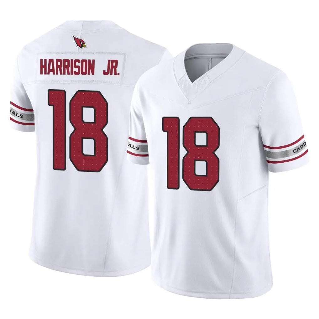 Parkc A.Cardinals #18 Marvin Harrison Jr. Player White Vapor F.U.S.E. Limited Home Game Stitched Jerseys