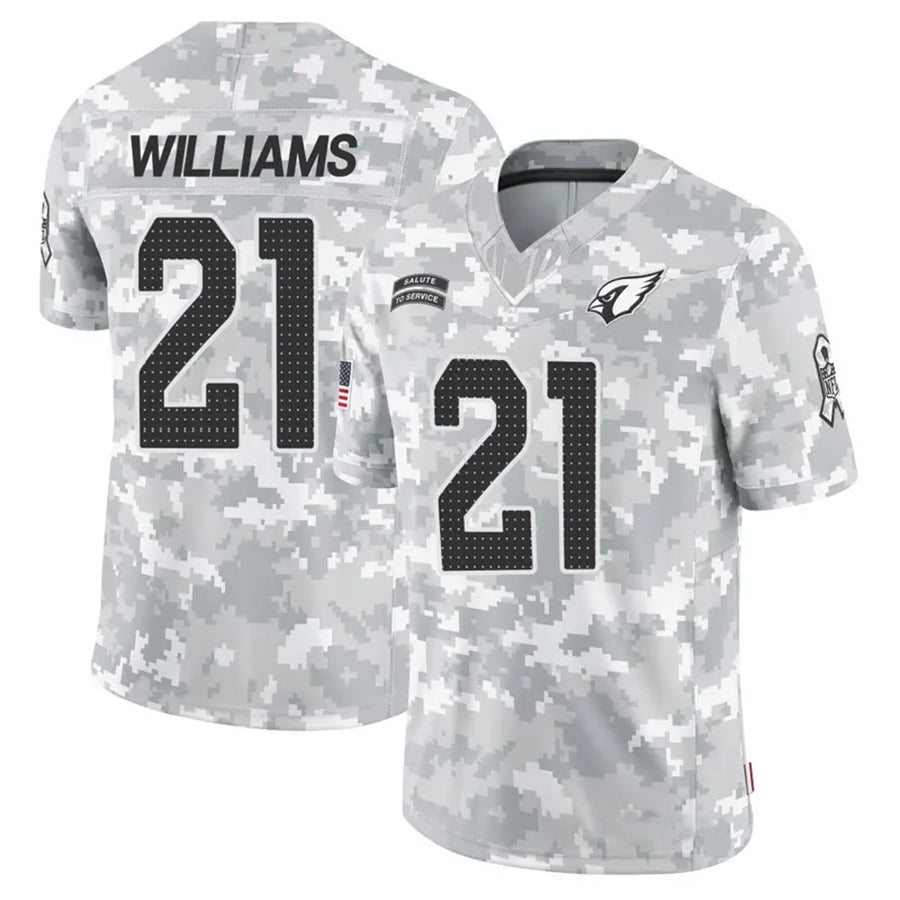 Parkc A.Cardinals #21 Garrett Williams Player Camo Salute to Service Limited Stitched Stitched Jerseys
