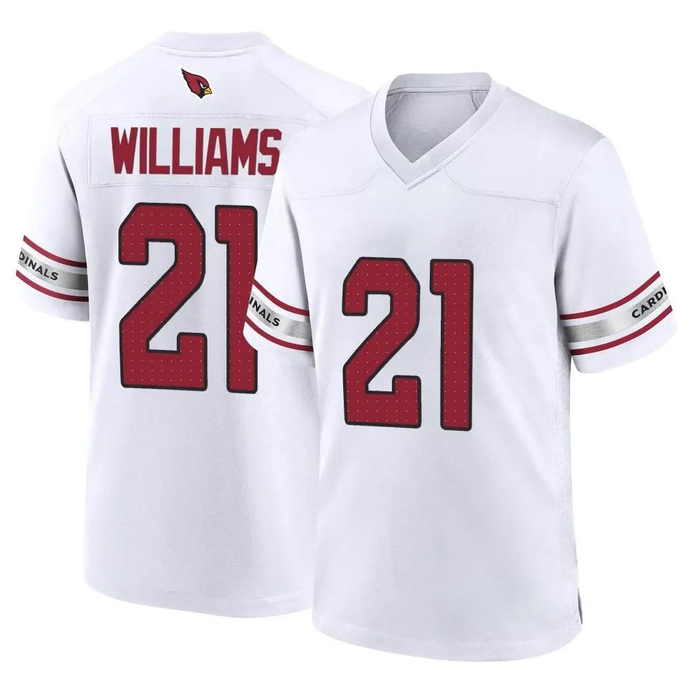 Parkc A.Cardinals #21 Garrett Williams Player White Home Game Stitched Jerseys