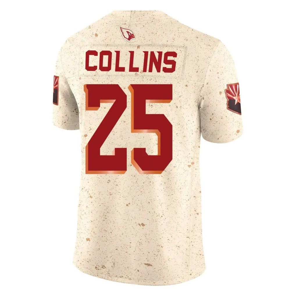 Parkc A.Cardinals #25 Zaven Collins Player Cream Rivalries Collection Vapor Limited Home Game Stitched Jerseys