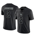 Parkc A.Cardinals #2 Will Johnson Player Black RFLCTV Limited Home Game Stitched Jerseys