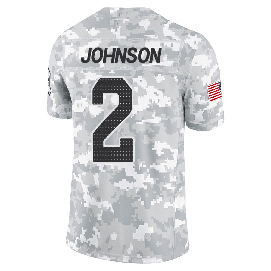Parkc A.Cardinals #2 Will Johnson Player Camo Salute to Service Limited Home Stitched Jerseys
