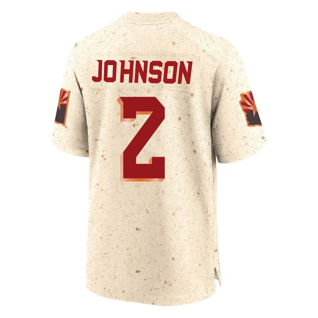 Parkc A.Cardinals #2 Will Johnson Player Cream Rivalries Collection Game Stitched Jerseys