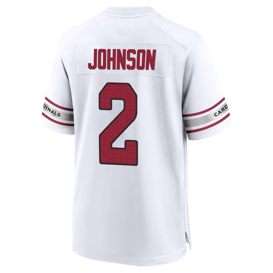 Parkc A.Cardinals #2 Will Johnson Player White Home Game Stitched Jerseys