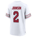 Parkc A.Cardinals #2 Will Johnson Player White Home Game Stitched Jerseys