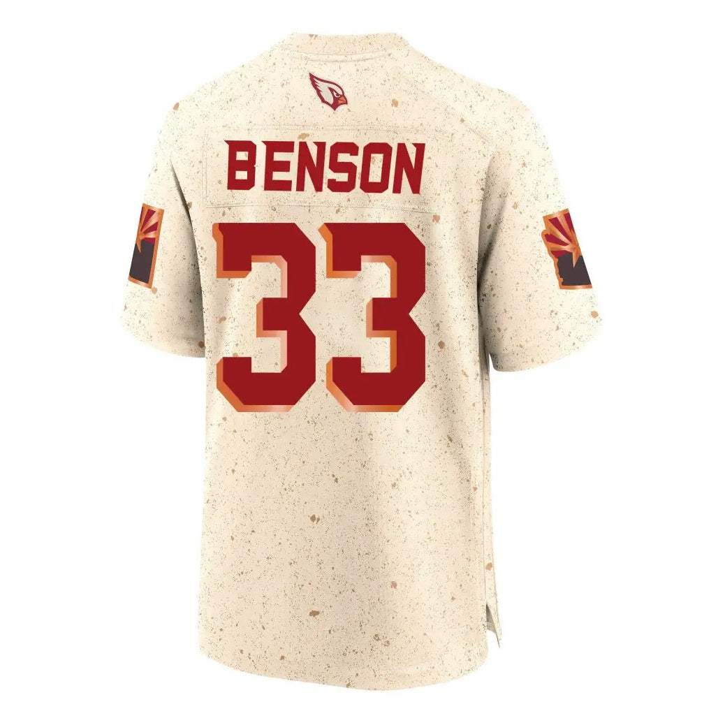 Parkc A.Cardinals #33 Trey Benson Player Cream Rivalries Collection Game Stitched Jerseys