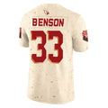 Parkc A.Cardinals #33 Trey Benson Player Cream Rivalries Collection Vapor Limited Home Game Stitched Jerseys