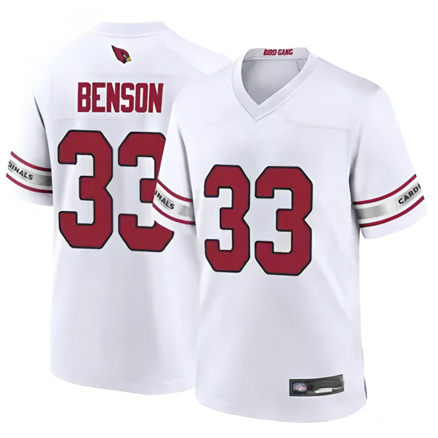 Parkc A.Cardinals #33 Trey Benson Player White Game Home Stitched Jerseys