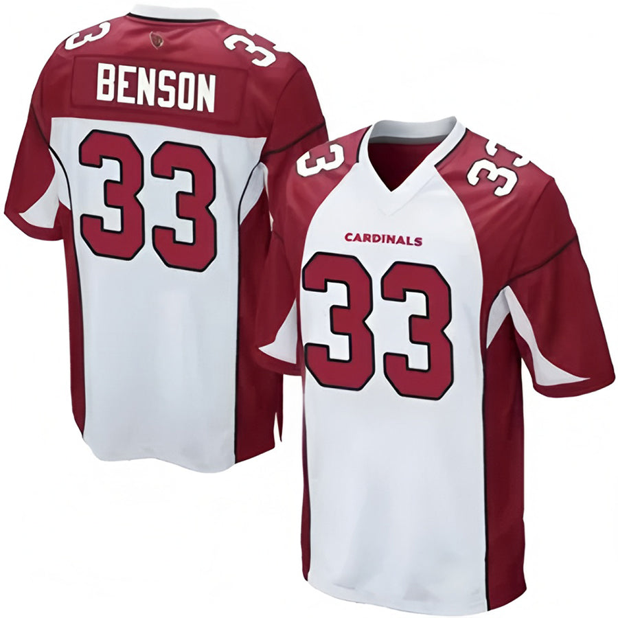Parkc A.Cardinals #33 Trey Benson Player White Home Game Stitched Jerseys