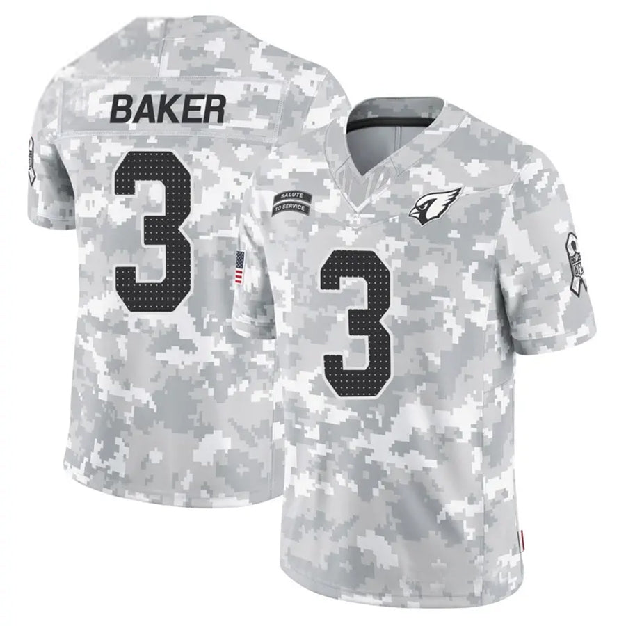 Parkc A.Cardinals #3 Budda Baker Player Camo Salute to Service Limited Stitched Stitched Jerseys