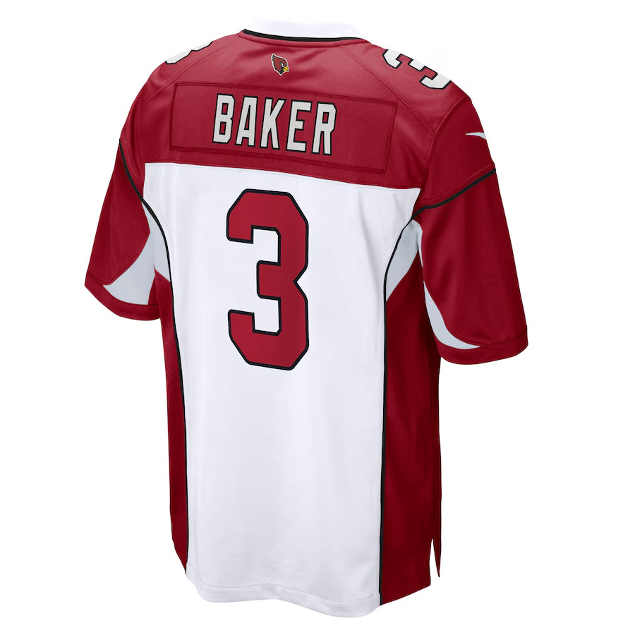 Parkc A.Cardinals #3 Budda Baker Player White-Red Home Game Stitched Jerseys