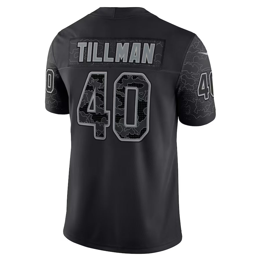 Parkc A.Cardinals #40 Pat Tillman Player Black RFLCTV Limited Stitched Jerseys