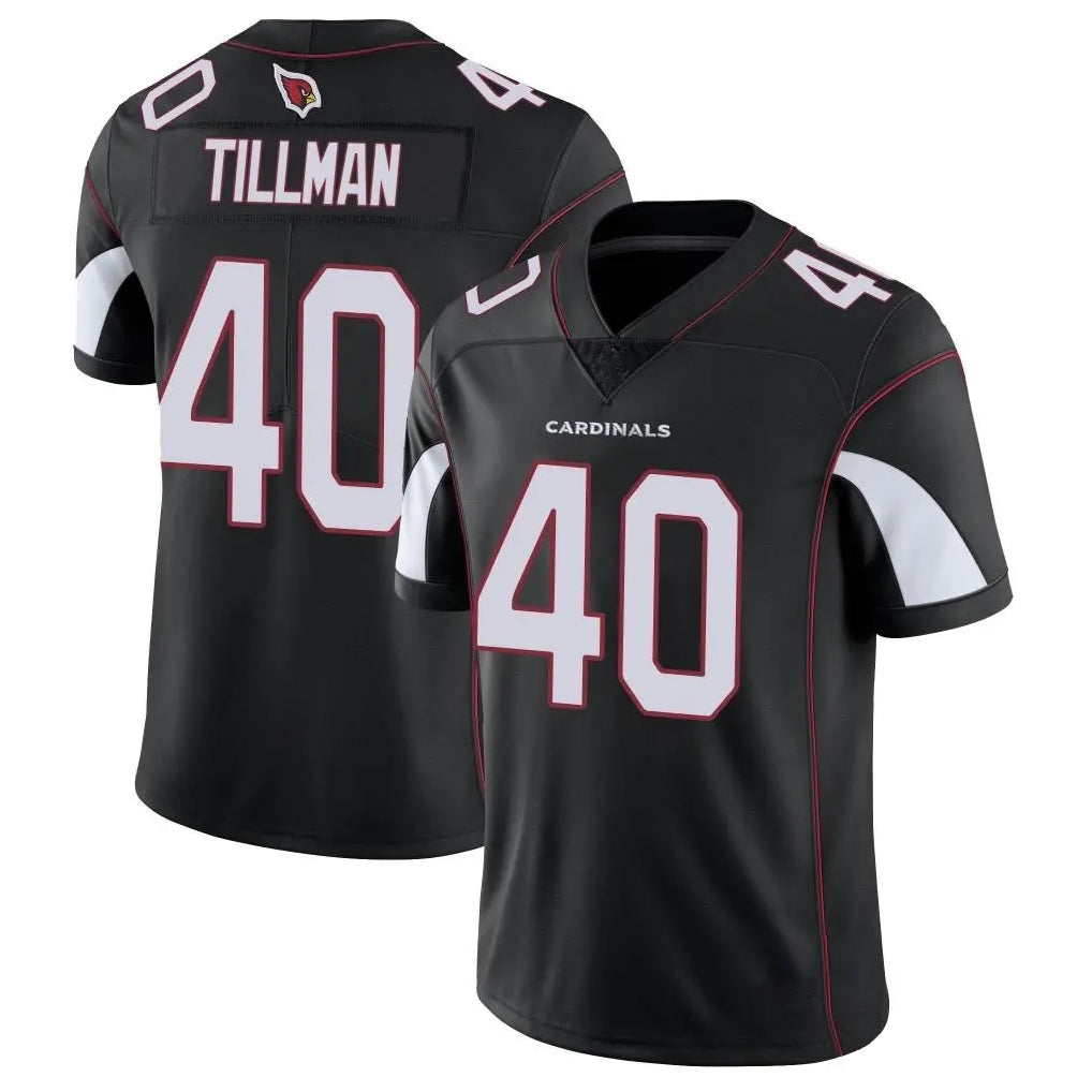 Parkc A.Cardinals #40 Pat Tillman Player Black Vapor Limited Home Game Stitched Jerseys
