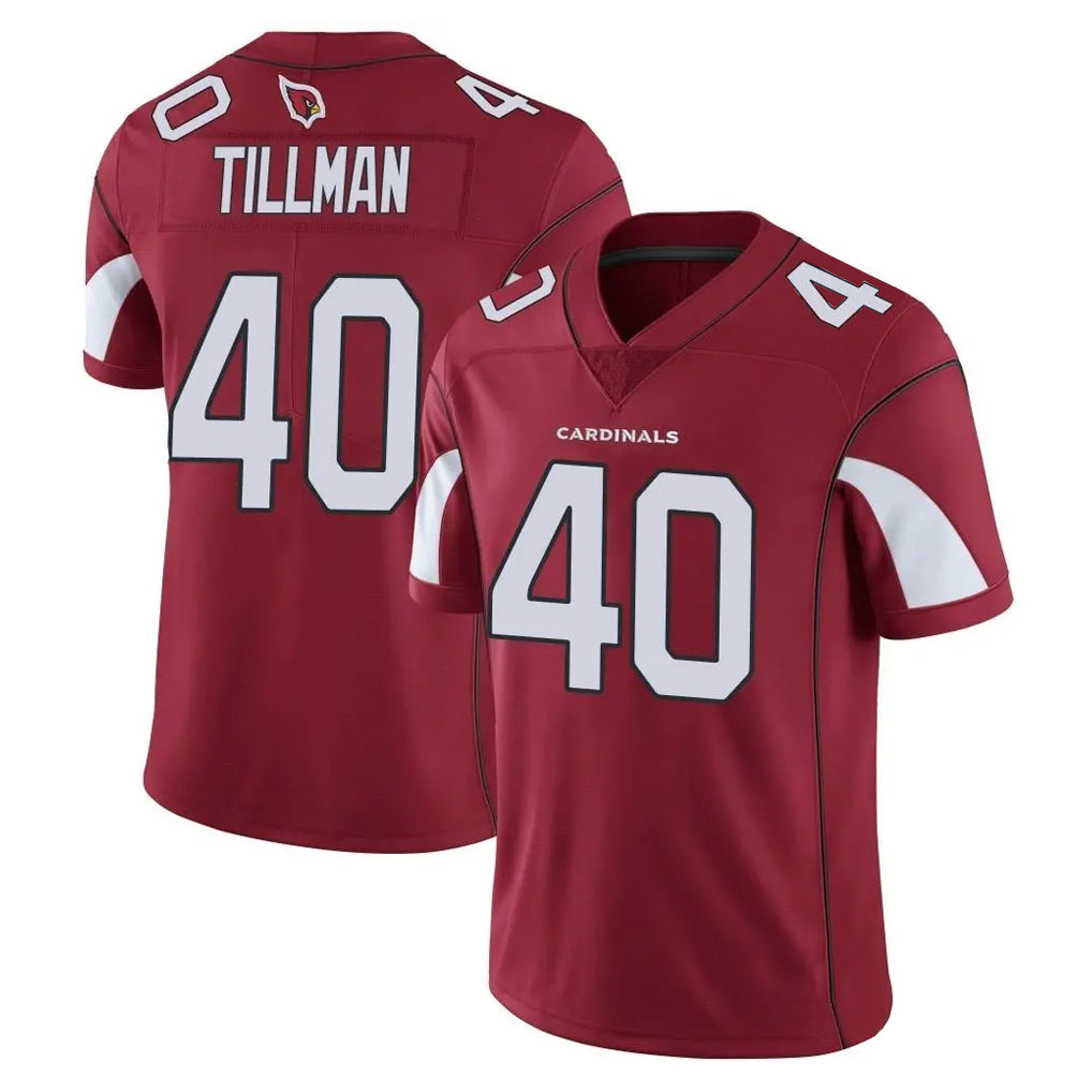 Parkc A.Cardinals #40 Pat Tillman Player Cardinal Vapor Limited Home Game  Stitched Jerseys