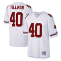 Parkc A.Cardinals #40 Pat Tillman Player Mitchell & Ness White Legacy Replica Stitched Jerseys