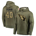 Parkc A.Cardinals #40 Pat Tillman Player Olive Salute to Service Limited Hoodie Stitched Jerseys