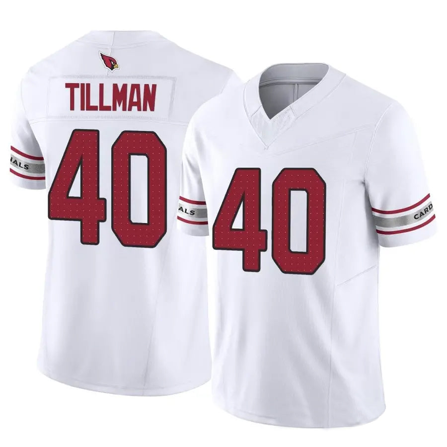 Parkc A.Cardinals #40 Pat Tillman Player White Game Road Stitched Jerseys