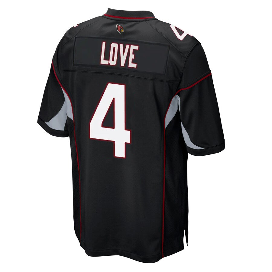Parkc A.Cardinals #4 Jeremiyah Love Player Black Alternate Game Stitched Jerseys