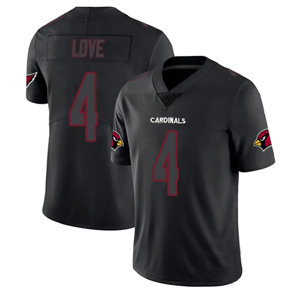 Parkc A.Cardinals #4 Jeremiyah Love Player Black Impact Limited Home Game Stitched Jerseys