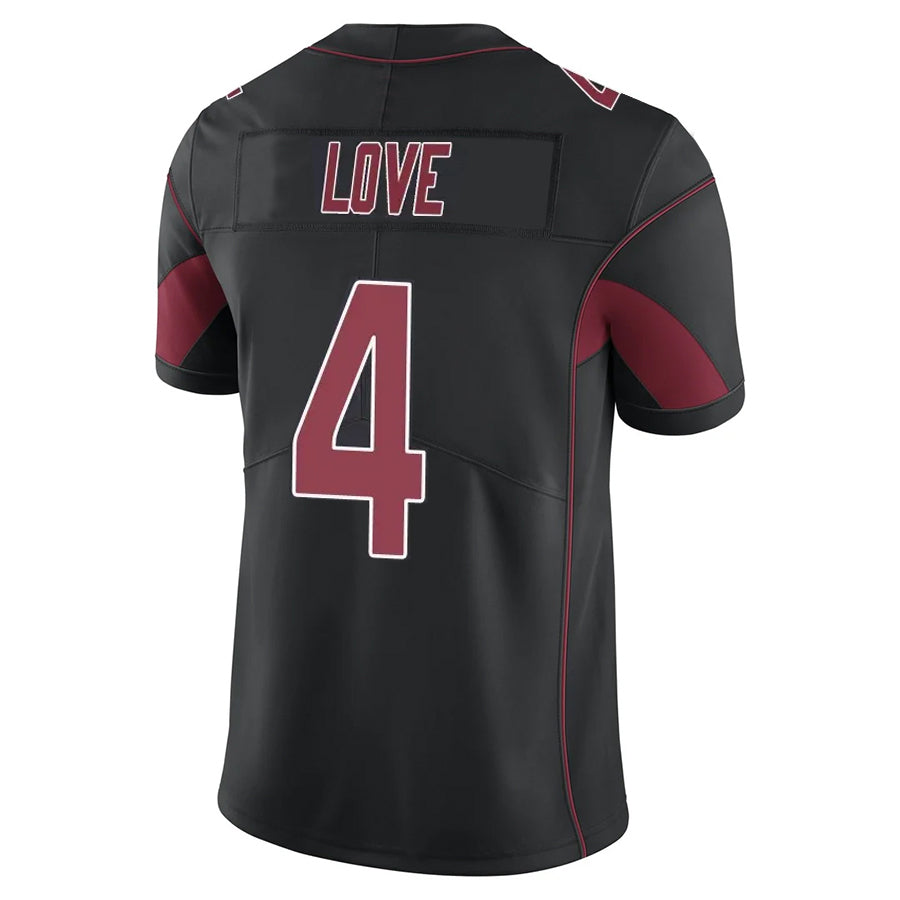 Parkc A.Cardinals #4 Jeremiyah Love Player Black Limited Elite Home Game Stitched Jerseys