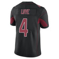 Parkc A.Cardinals #4 Jeremiyah Love Player Black Limited Elite Home Game Stitched Jerseys