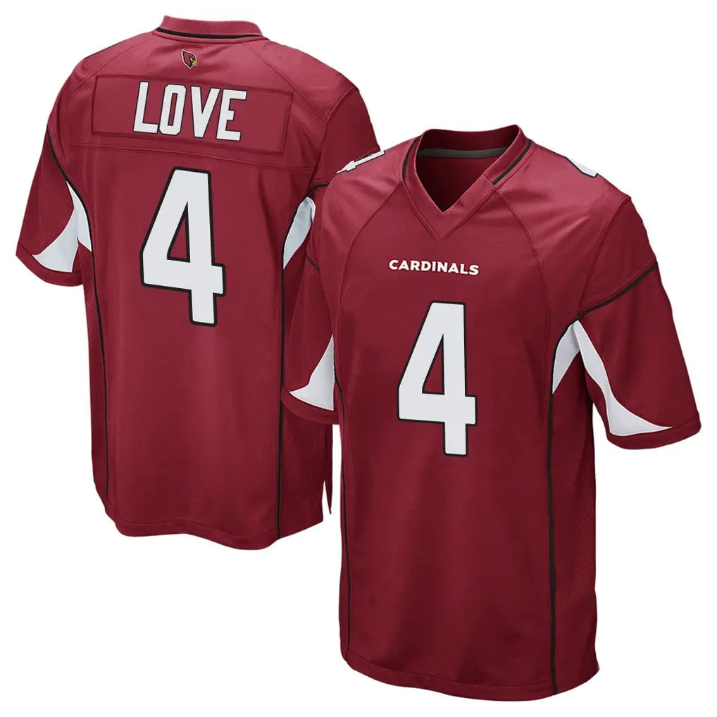 Parkc A.Cardinals #4 Jeremiyah Love Player Cardinal Home Game Stitched Jerseys