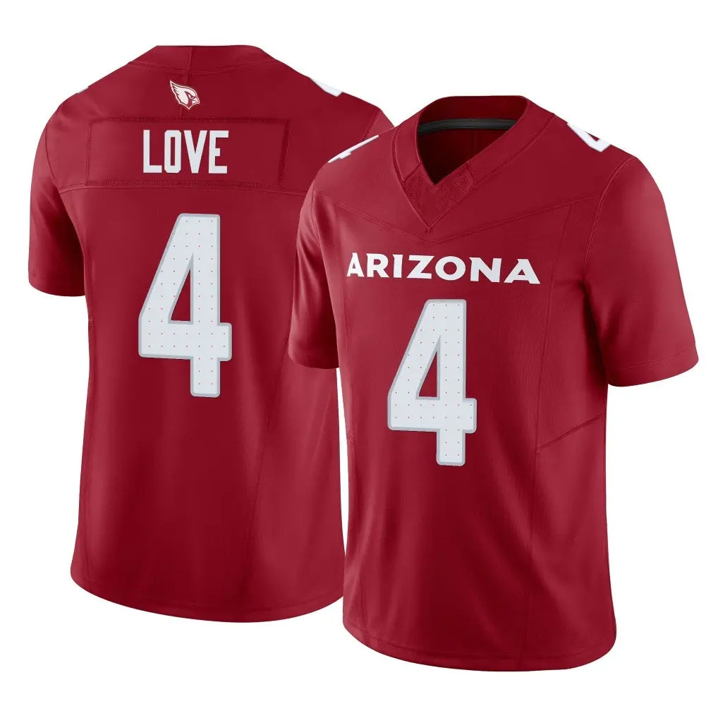 Parkc A.Cardinals #4 Jeremiyah Love Player Cardinal Vapor F.U.S.E. Limited Home Game Stitched Jerseys