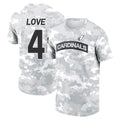 Parkc A.Cardinals #4 Jeremiyah Love Player Salute to Service Hoodies & T-Shirts Football Jerseys