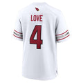 Parkc A.Cardinals #4 Jeremiyah Love Player White Home Game Stitched Jerseys