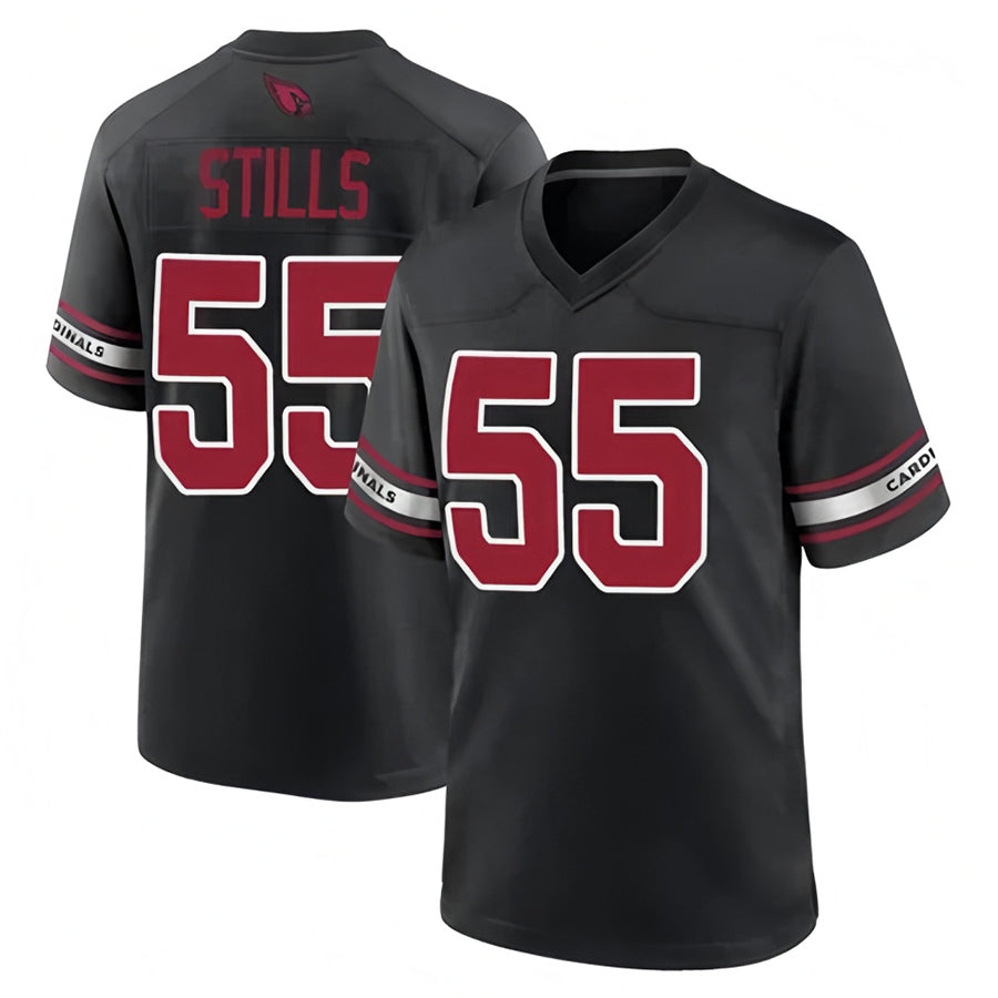 Parkc A.Cardinals #55 Dante Stills Player Black Home Game Stitched Jerseys