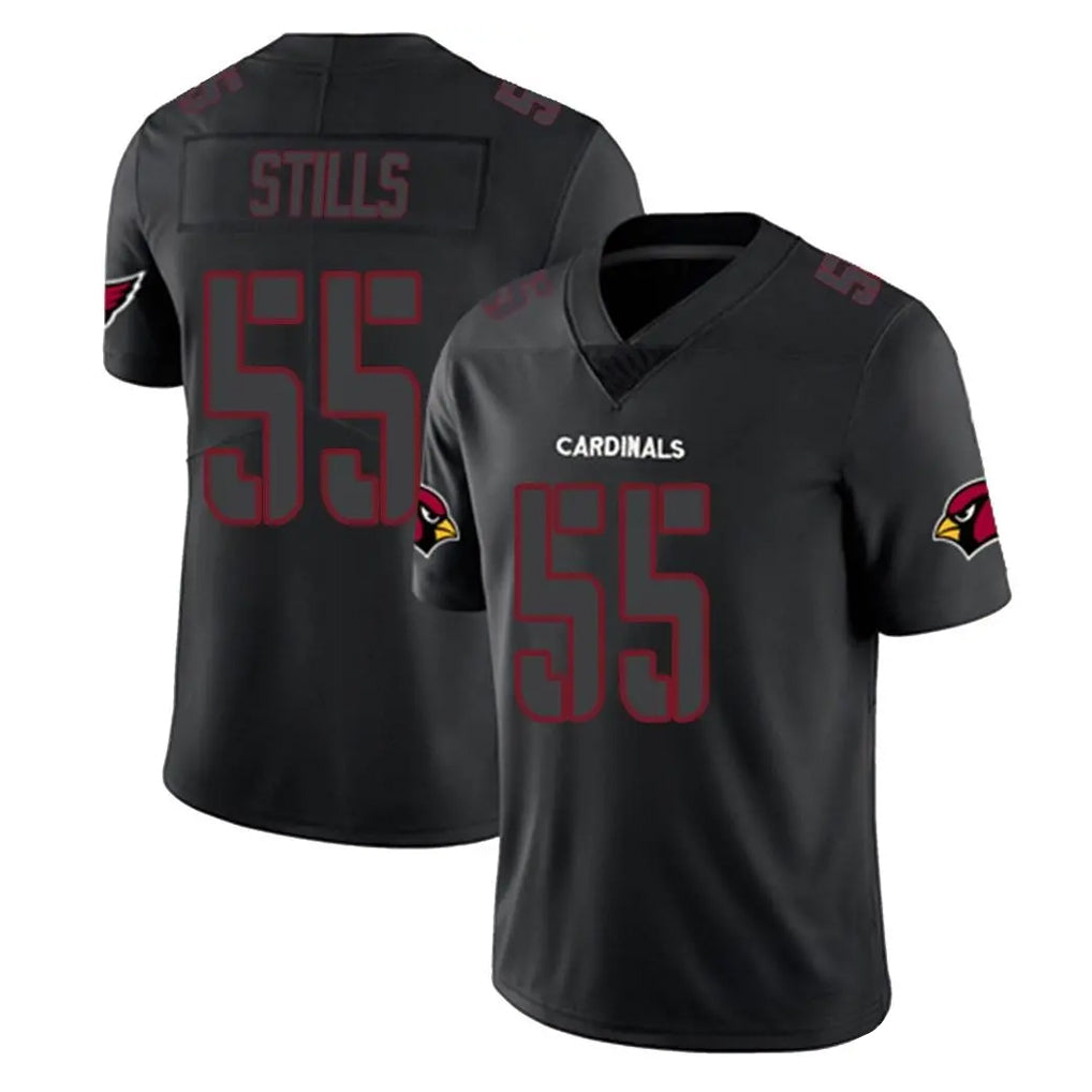 Parkc A.Cardinals #55 Dante Stills Player Black Impact Limited Home Game Stitched Jerseys