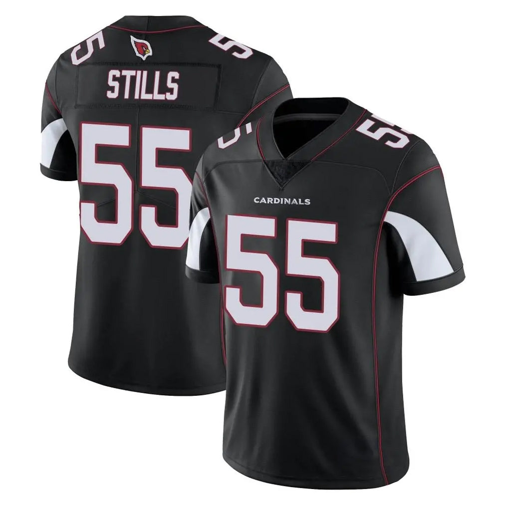 Parkc A.Cardinals #55 Dante Stills Player Black Vapor Limited Home Game Stitched Jerseys