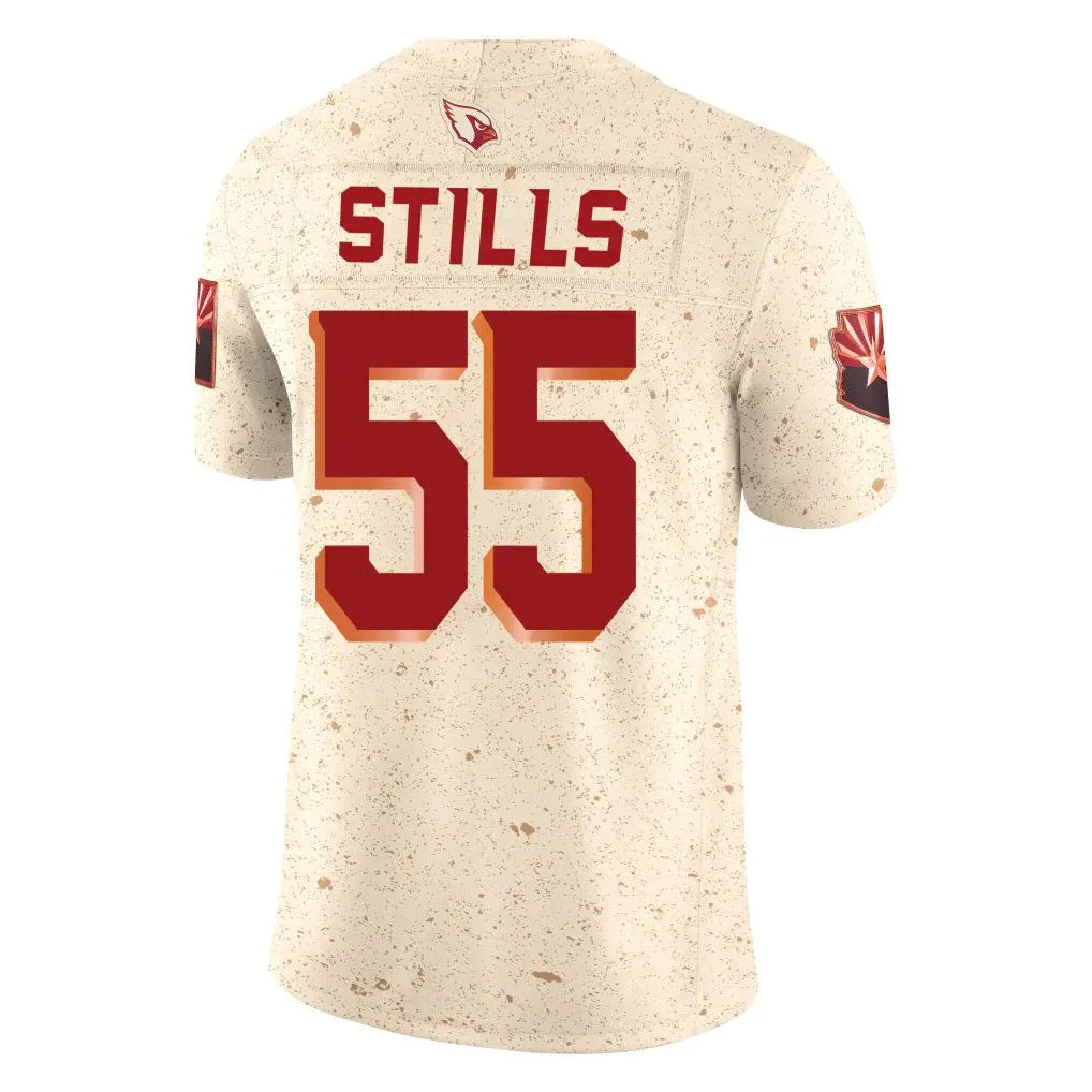 Parkc A.Cardinals #55 Dante Stills Player Cream Rivalries Collection Vapor Limited Home Game Stitched Jerseys
