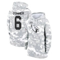 Parkc A.Cardinals #6 James Conner Player Camo Salute to Service Hoodies Stitched Jerseys