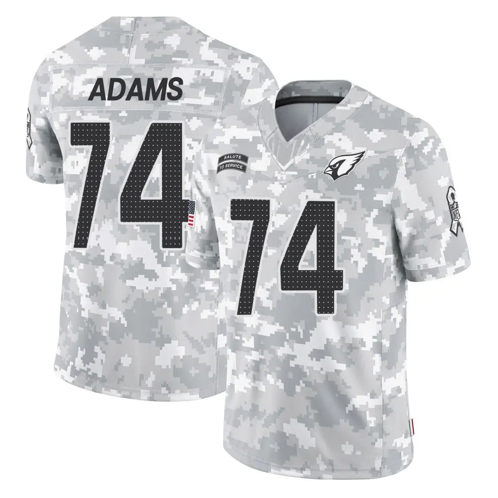 Parkc A.Cardinals #74 Isaiah Adams Player Camo Salute to Service Limited Home Stitched Jerseys
