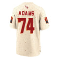 Parkc A.Cardinals #74 Isaiah Adams Player Cream Rivalries Collection Game Stitched Jerseys