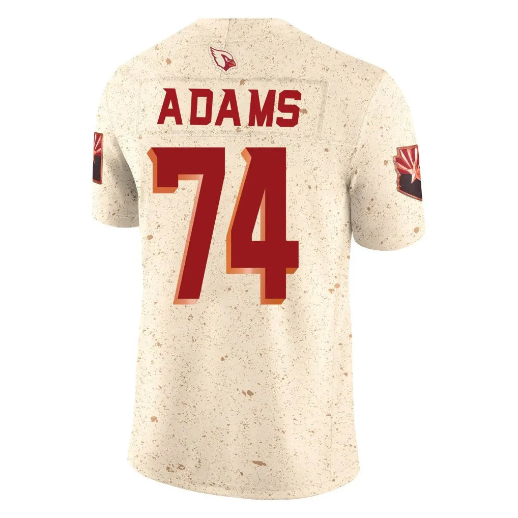 Parkc A.Cardinals #74 Isaiah Adams Player Cream Rivalries Collection Vapor Limited Home Game Stitched Jerseys