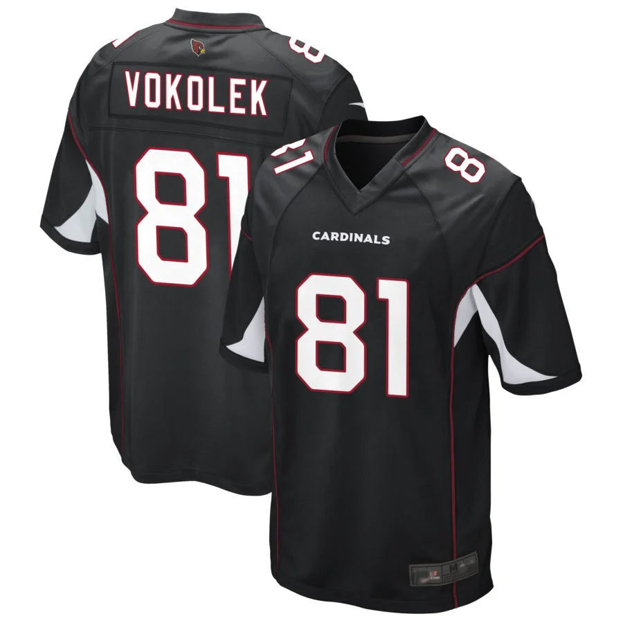 Parkc A.Cardinals #81 Travis Vokolek Player Black Game Stitched Jerseys