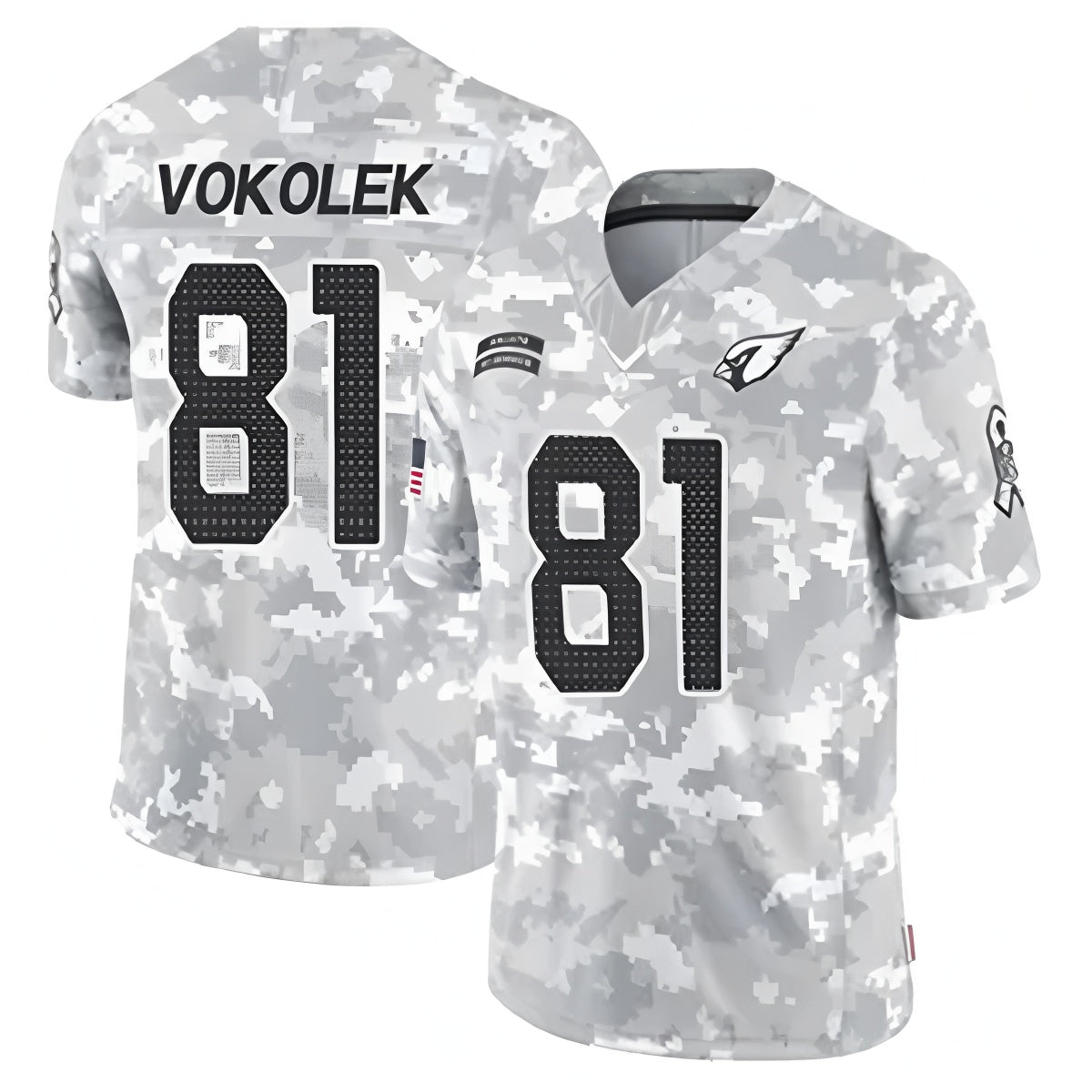 Parkc A.Cardinals #81 Travis Vokolek Player Camo Salute to Service Limited Stitched Stitched Jerseys
