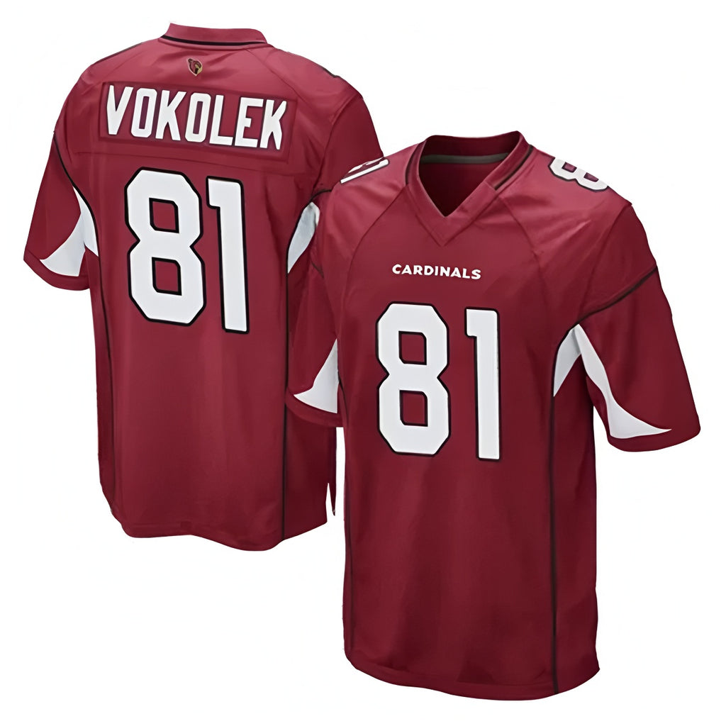 Parkc A.Cardinals #81 Travis Vokolek Player Cardinal Game Stitched Jerseys