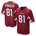 Parkc A.Cardinals #81 Travis Vokolek Player Cardinal Game Stitched Jerseys