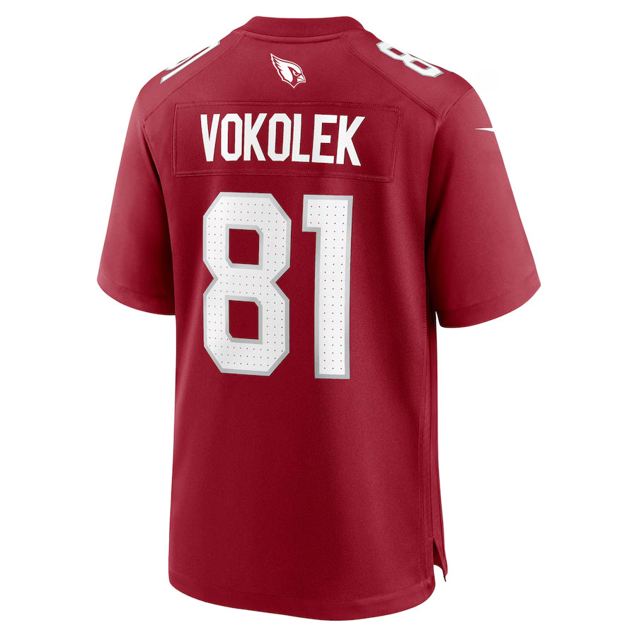Parkc A.Cardinals #81 Travis Vokolek Player Cardinal Home Game Stitched Jerseys