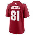 Parkc A.Cardinals #81 Travis Vokolek Player Cardinal Home Game Stitched Jerseys